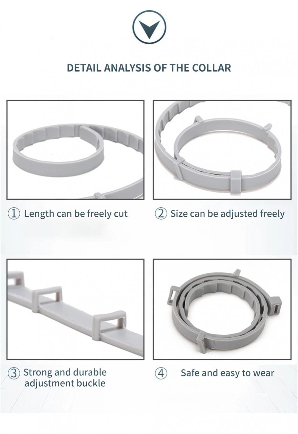 Collar antipulgas económico y efectivo Beile 2 Collar flea affordable and effective Beile